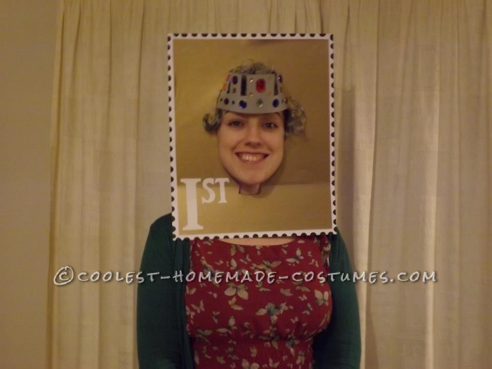 Original Postage Stamp Head Costume