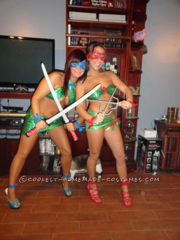 Sexy Homemade Teenage Mutant Ninja Turtles Halloween Costume