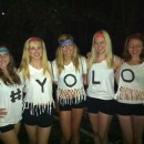 #YOLO Funny Girl Group Costume