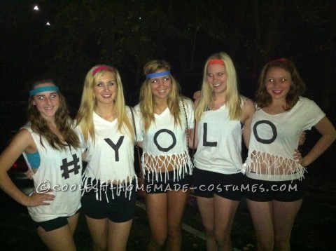 #YOLO Funny Girl Group Costume