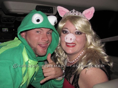 Easy Kermit and Miss Piggy Couple's Costume