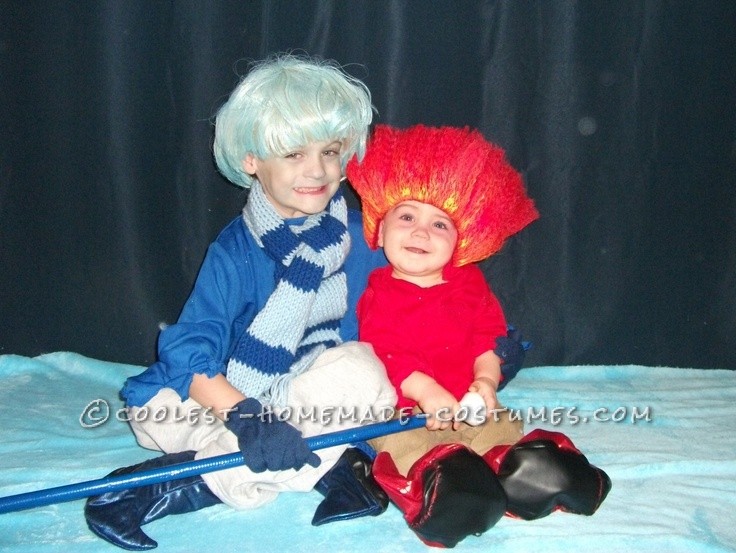 Cute Homemade Miser Brothers Christmas Costume