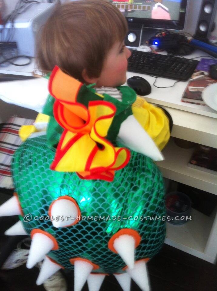 Homemade Kids Bowser Costume