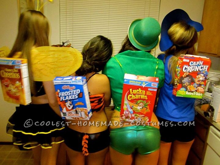 Sexy Cereal Box Characters Group Costume