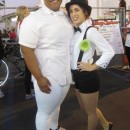 Funny Magician and Rabbit Couple Costume
