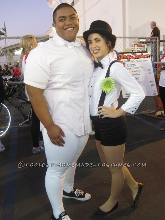 Funny Magician and Rabbit Couple Costume
