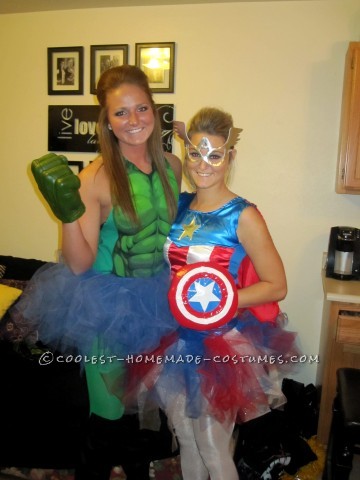 Homemade Avengers Girls Group Costume