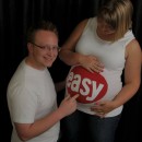 Easy Button Maternity Halloween Costume