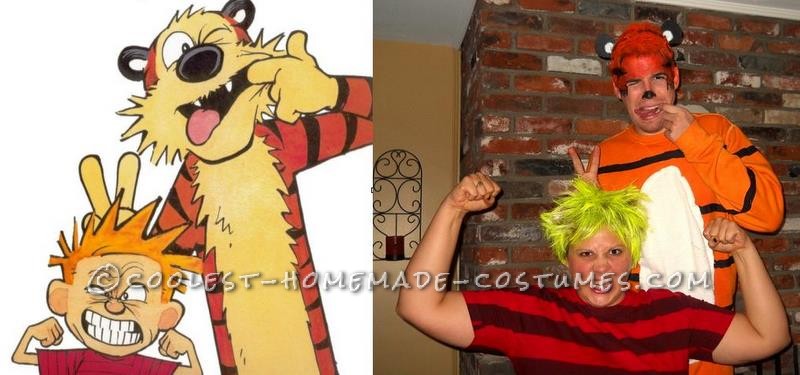 Fun Calvin and Hobbes Couple Costume