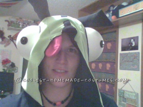 Homemade Gir From Invader Zim Costume With Giant Cupcake