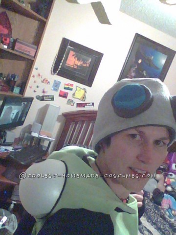 Homemade Gir From Invader Zim Costume With Giant Cupcake