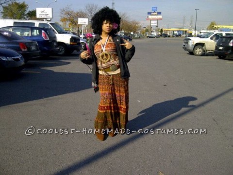 Cool Last-Minute Afro Hippie Costume