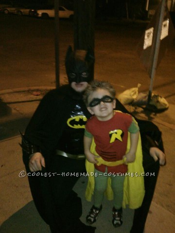 Coolest Homemade Batman, Poison Ivy and Little Robin Family Costume