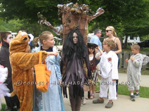 Homemade Hanging Witch Costume