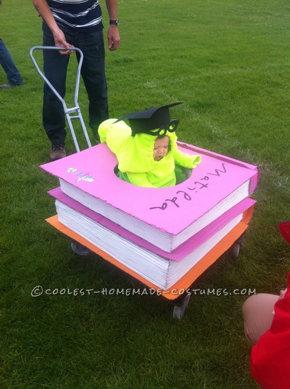 Cutest Homemade Baby Bookworm Costume