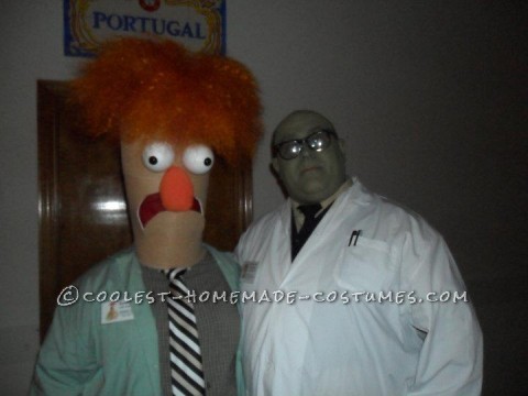 Homemade Beaker and Dr. Bunsen Honeydew Couple Costume