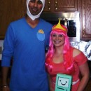 Simple Finn and Princess Bubblegum Couple Costume