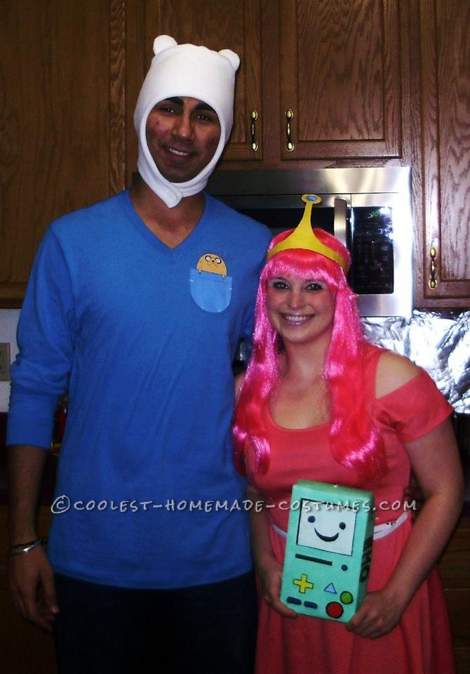 Simple Finn and Princess Bubblegum Couple Costume