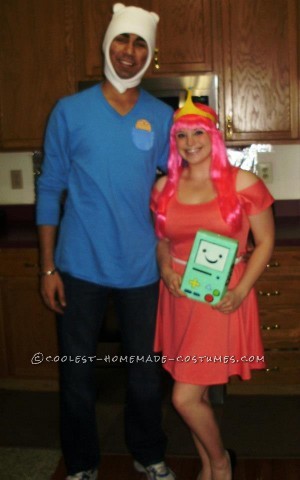 Simple Finn and Princess Bubblegum Couple Costume