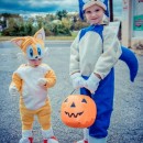 Cutest Sonic and Tails Homemade Costume