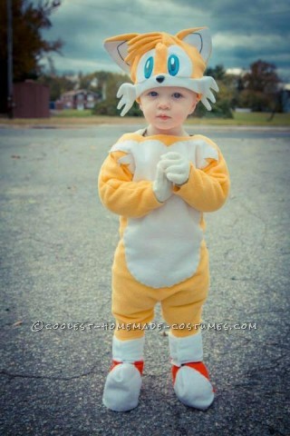 Cutest Sonic and Tails Homemade Costume