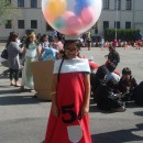 80's-Inspired DIY Gumball Machine Costume Idea for a Girl