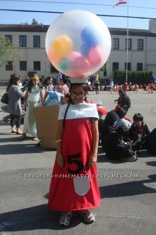 80's-Inspired DIY Gumball Machine Costume Idea for a Girl