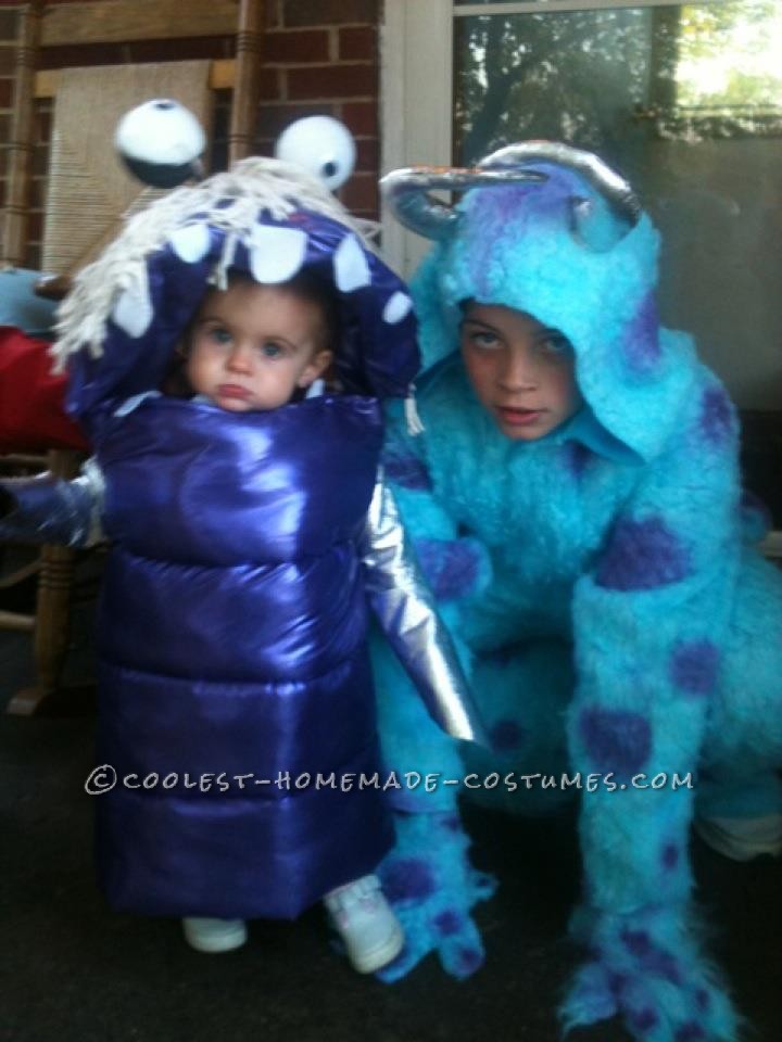 Adorable Boo and Sully from Monsters Inc. Toddler and Child Costumes