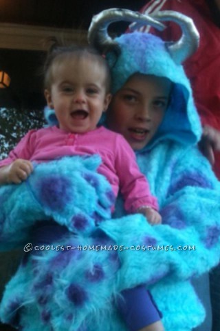 Adorable Boo and Sully from Monsters Inc. Toddler and Child Costumes