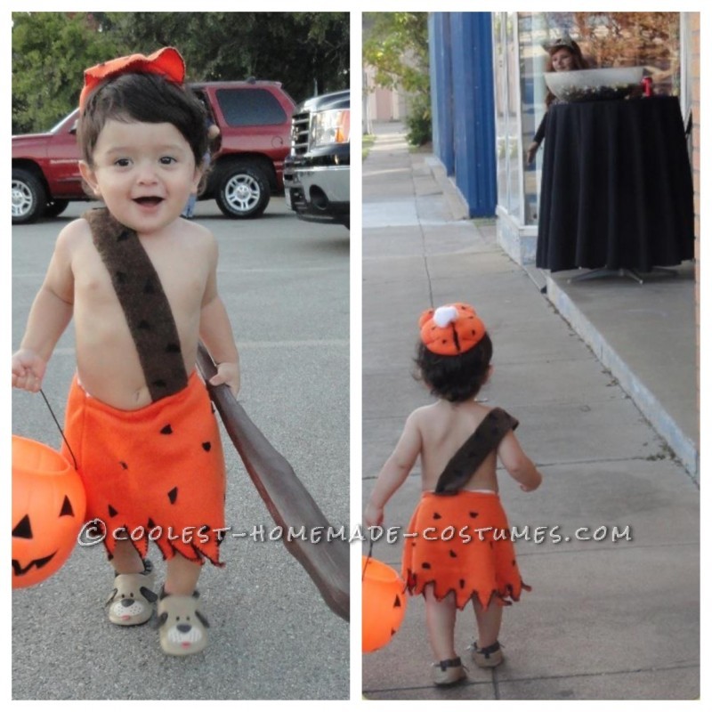 Easy and Cheap DIY Bamm Bamm Costume for Toddlers