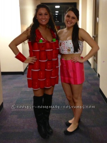 Coolest ABC Party Dress Made Out of Solo Cups and Shopping Bags