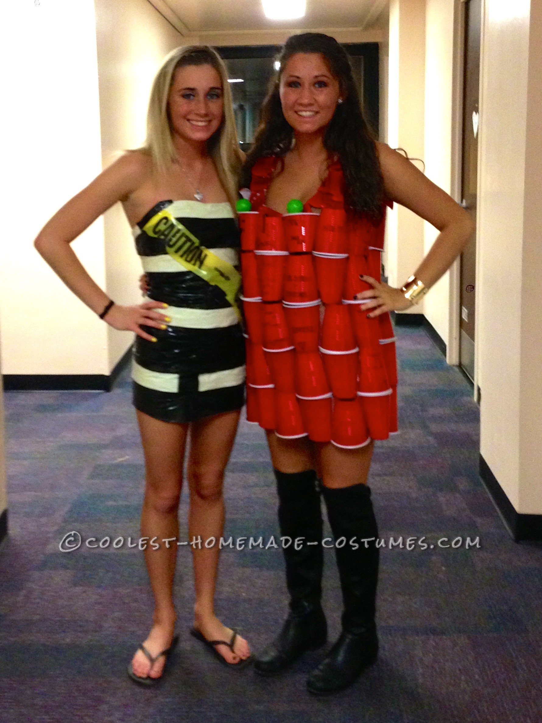 Coolest ABC Party Dress Made Out of Solo Cups and Shopping Bags