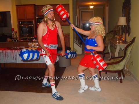 Coolest American Gladiators Couple Costume