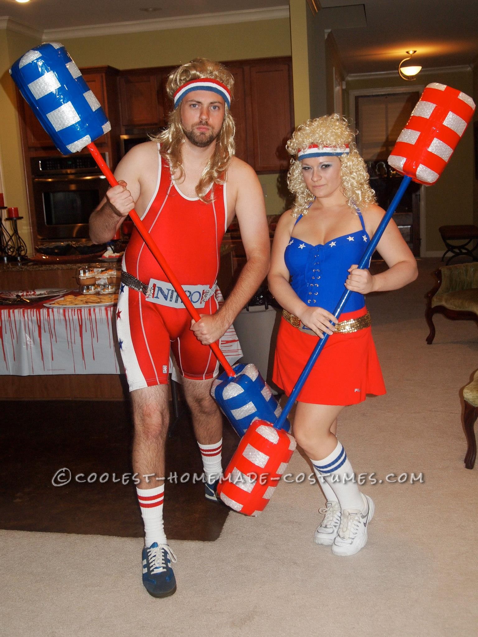 Coolest American Gladiators Couple Costume