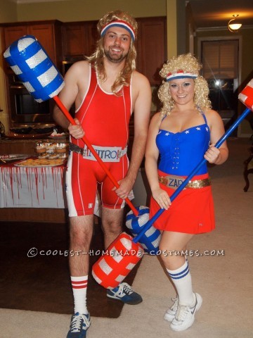 Coolest American Gladiators Couple Costume