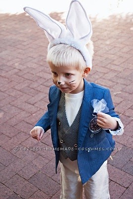 Coolest Homemade Wonderland Family Costume: Alice, Cheshire Cat, Queen of Hearts, White Rabbit and Mad Hatter Costumes