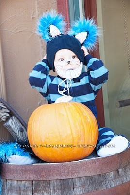 Coolest Homemade Wonderland Family Costume: Alice, Cheshire Cat, Queen of Hearts, White Rabbit and Mad Hatter Costumes