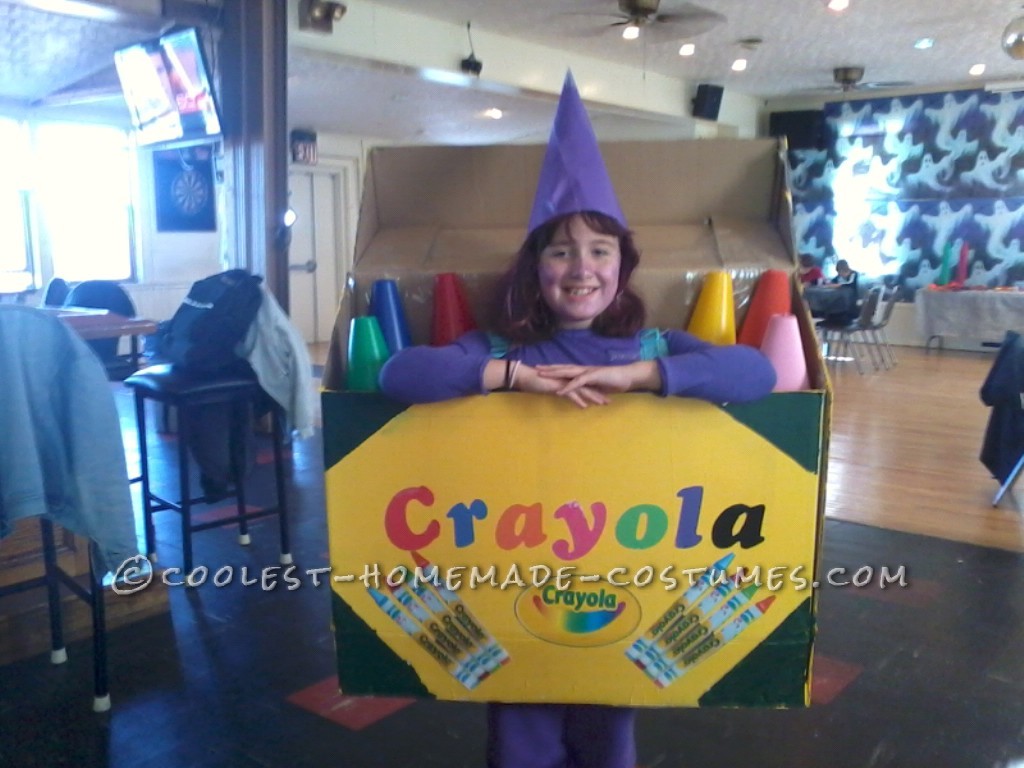 Creative Crayola Crayon Box DIY Costume Idea for a Girl