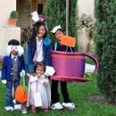 Cutest Mad Hatter Tea Party Family Homemade Costume Idea