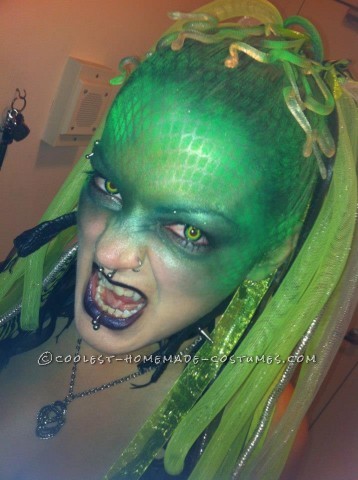 Creative Cyber Medusa Homemade Costume