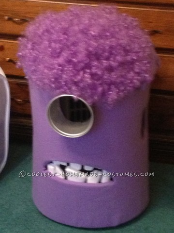 Coolest Homemade Purple Evil Minion Costume from Despicable Me