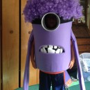 Coolest Homemade Purple Evil Minion Costume from Despicable Me