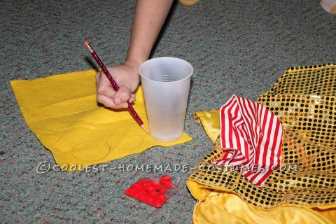 Tracing Cookie Shapes onto Felt