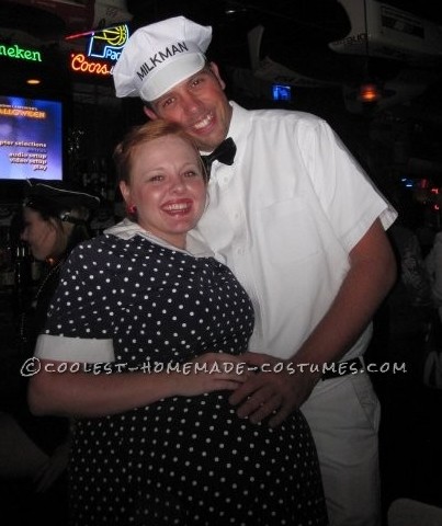 Easy Couple's Costume: The Milkman and Pregnant Housewife