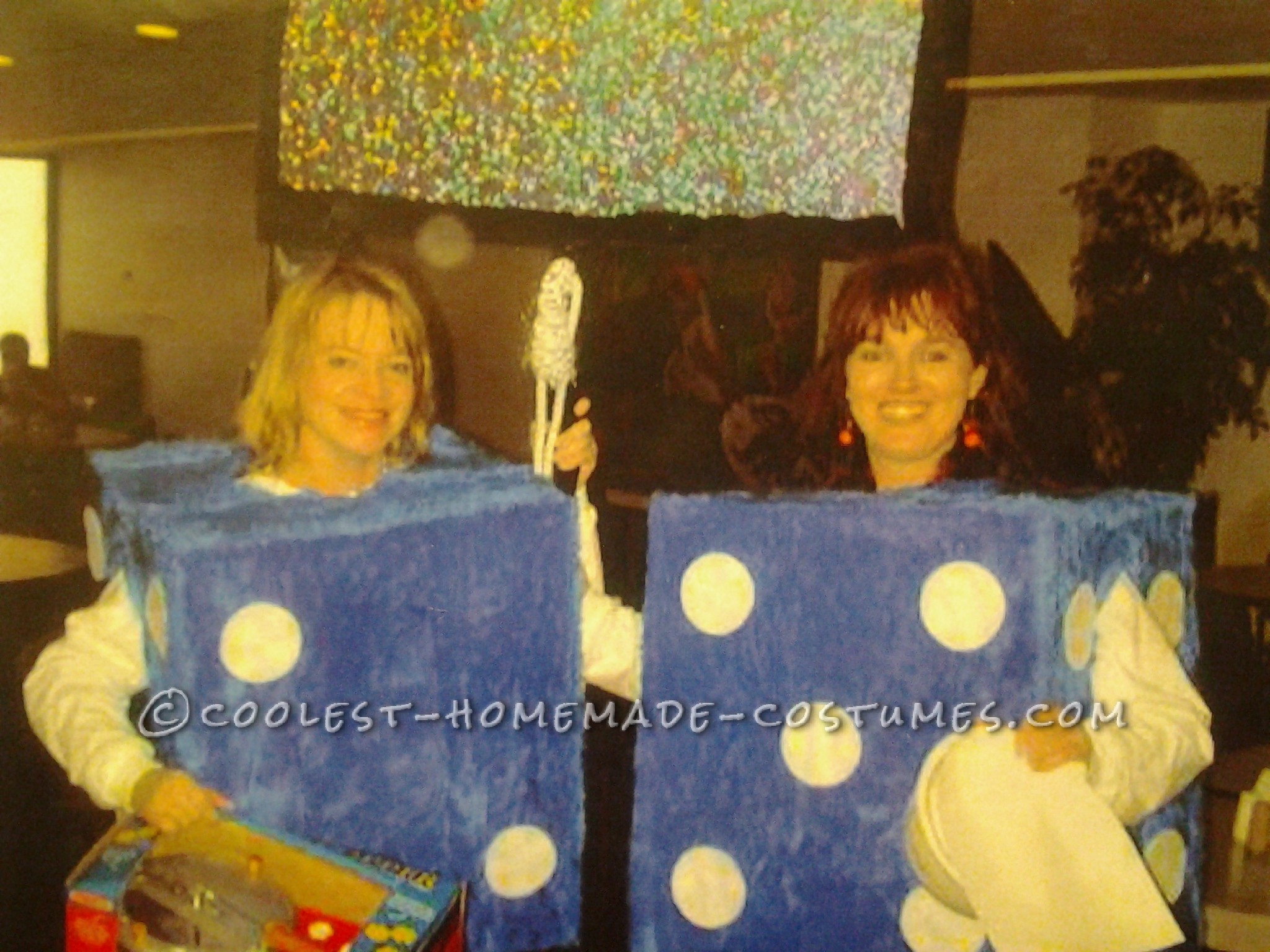 Easy Pair of Fuzzy Dice Couple Costume