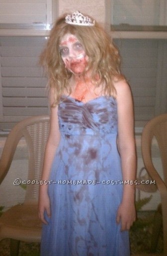 Easy Prom Zombie Costume for a Girl - Super Easy and Cheap!