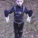 Cool Edward Scissorhands Homemade Costume Idea for a Boy