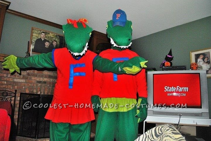 Homemade Florida Gators Mascot Couple Costumes