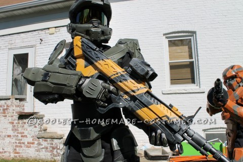 Halo 4 Master Chief Costume for 12-Year Old Boy Completely Scratchbuilt!