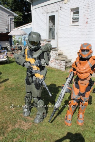 Halo 4 Warrior Costume for 9-Year-Old Boy Entirely Scratchbuilt!